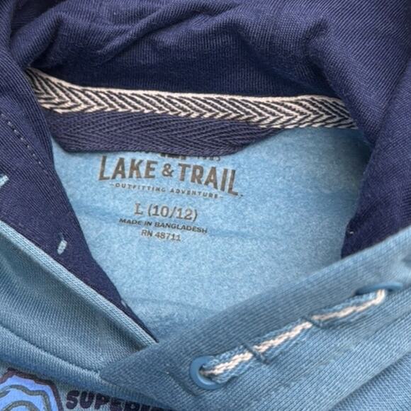 LAKE & TRAIL MICHIGAN GREAT LAKES Youth Large Hoodie Sweatshirt - Picture 4 of 4